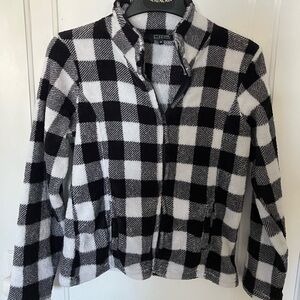 Checkered Black and White Women's Hoodie